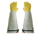 1 Pair of Gardening Gloves, Rose Pruning Thorn Resistant Gloves, Gardening Gloves Flower Pets - Golden
