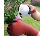 2 Pairs of Children's Gardening  Gloves, Anti-Slip Gloves for Weeding, Pruning, Planting 、Flowering - Red