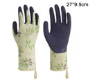 Gardening gloves Tools Bamboo Working Gloves for Women and Men. Ultimate Barehand Sensitivity Work Glove for Gardening, Fishing - Green