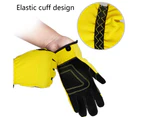 1 pair of labor insurance gloves non-slip work gloves stab-proof hand gardening breathable - Grey
