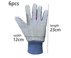 Women's Garden Gloves, 3 Pairs Floral Print Knit Garden Gloves, Women's Work Gloves