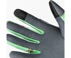 Printed Gardening Gloves Elastic Wrist Polyester Fabric Touch Screen Soft Unisex Gloves for Garden-Green
