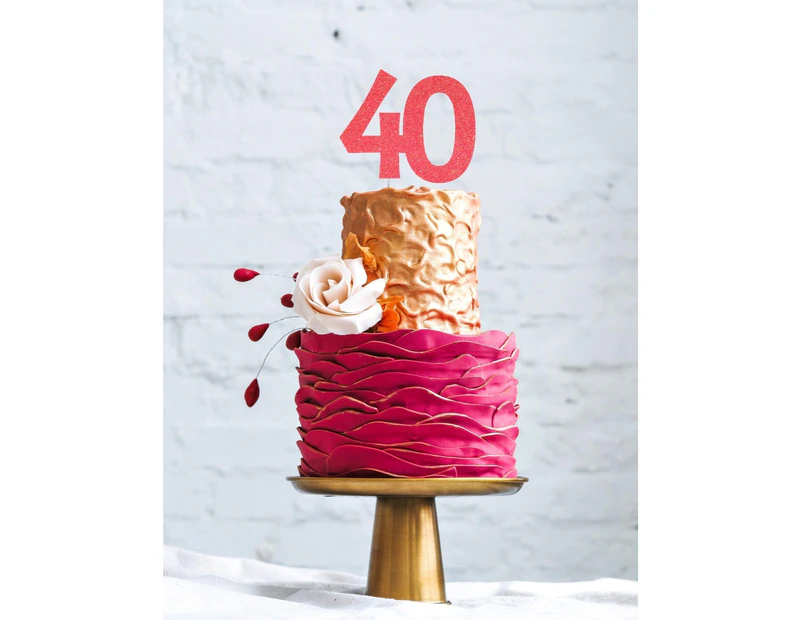 40th Birthday Cake | 40th birthday cake for women, Birthday cakes for  women, Cake