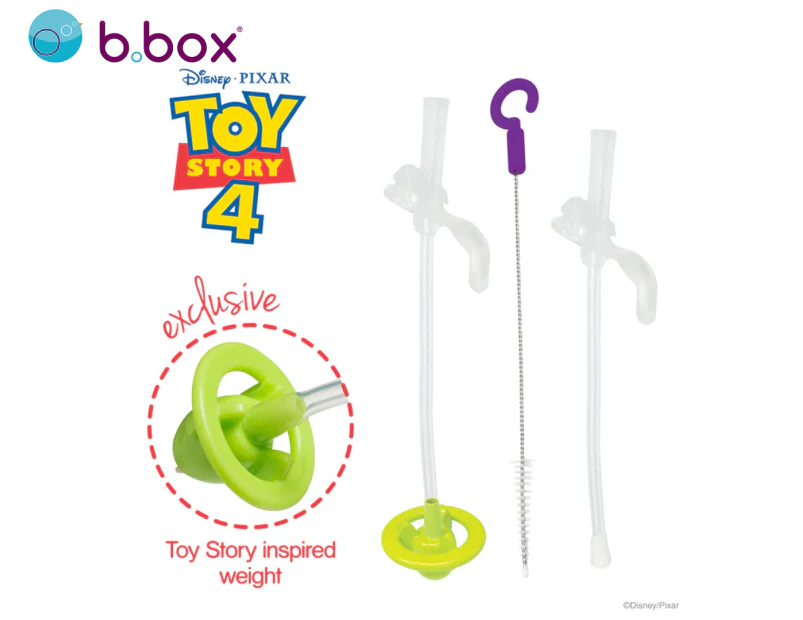 b.box Disney Sippy Cup Replacement Straw Pack - Buzz