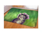 Cute 3D Cat Animal Bathroom Kitchen Door Anti-Slip Pad Floor Mat Rug Carpet-7#