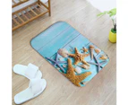 40 x 60cm Sea Shell Home Bathroom Kitchen Anti-Slip Floor Mat Bedroom Carpet-4#