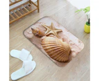 40 x 60cm Sea Shell Home Bathroom Kitchen Anti-Slip Floor Mat Bedroom Carpet-4#
