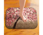40 x 60cm Oil Painting Style Flowers Anti-slip Doormat Indoor Outdoor Mat Decor-#20