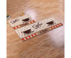 Super Soft Coffee Cup Pattern Small Rug Bedroom Kitchen Anti-slip Mat Carpet-50cm by 80cm