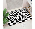 Floor Mat Printed Eye-catching Non-slip Decorative Living Room Bedroom Bathroom Area Carpet Decor for Daily Life-E