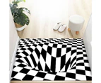 Floor Mat Printed Eye-catching Non-slip Decorative Living Room Bedroom Bathroom Area Carpet Decor for Daily Life-E