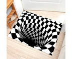 Floor Mat Printed Eye-catching Non-slip Decorative Living Room Bedroom Bathroom Area Carpet Decor for Daily Life-B