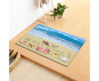Door Mat All-weather Machine Washable Polyester Anti-slip Classic Friends Welcome Entrance Doormat Household Supplies-2#