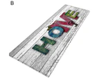 Floor Mat Rectangular Non-slip Flannel Geometric Pattern Door Carpet for Children Room-40x60cm