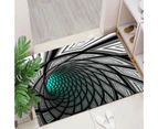 Floor Mat Anti-slip Strong Absorbent Polyester 3D Illusion Door Carpet for Bedroom -1#