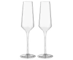 Set of 2 Tempa 225mL Aurora Champagne Glasses - Silver