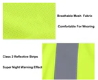 Breathable Safety Shirts High Visibility Class 2 T-Shirt Quick Dry Work Wear