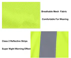Breathable Safety Shirts High Visibility Class 2 T-Shirt Quick Dry Work Wear