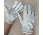 1 Pair Leather Work Gloves For Yard Work, Gardening, Farm, Warehouse, Construction