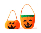 Halloween Pumpkin Candy Bags for Kids,Trick or Treat Bags Non-Woven