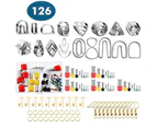 126-Piece Polymer Clay Tool Set, DIY Handmade Earring Moulds