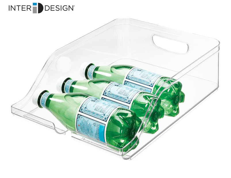 Interdesign Clear Fridge Binz Water Bottle Holder, Set of 2