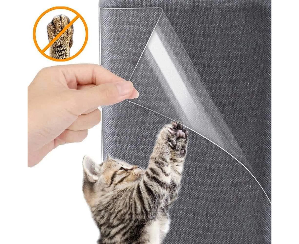 2PCS Cat Couch Leather Sofa Scratch Protector Guard Stickers Furniture Anti-Scratch Protection