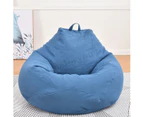 Soft Giant Bean Bag Chair For Kids And Adults (no Filling) - Blue