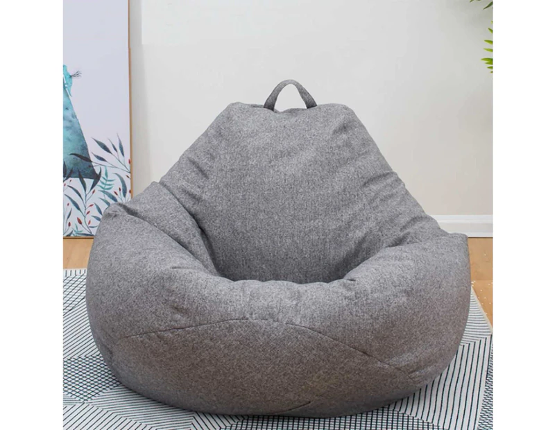 Soft Giant Bean Bag Chair For Kids And Adults (no Filling) - Grey