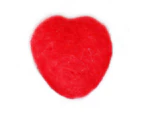 5Pcs Heart Decor Non-fading Non-irritating Lightweight Ultra-thin Love Heart Newborn Photography Props for Baby Shower -Red