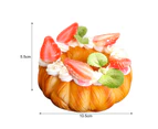 Donut Model Interesting Wear Resistant Lightweight Simulation Fruit Cake Donut Food Model for Home -1#