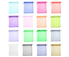 50 Pcs Organza Jewelry Gifts Drawable Box Wedding Gift Candy Mini Pouch Bag-Light Green