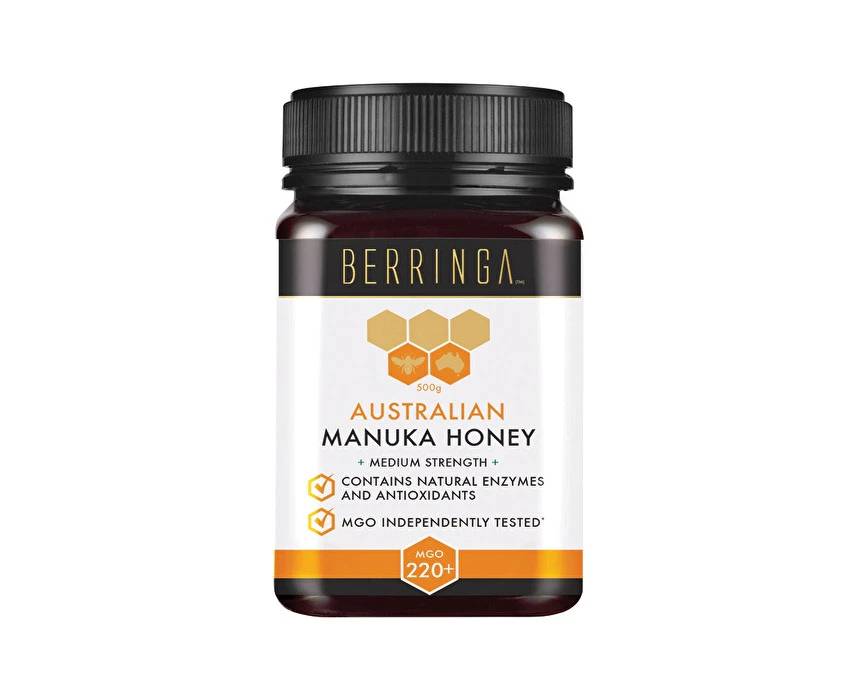 BERRINGA HONEY Berringa Australian Manuka Honey Medium Strength (MGO 220+) 500g