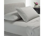 Bianca Bedding Bianca Bedding Natural Sleep Recycled Cotton and Bamboo Sheet Set - Silver