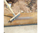 20/30/45cm Metal Wire Broom Brush Sweeping Floor Garden Moss Cleaner Scrubber-45cm