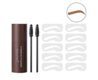 Eyebrow Stamp Stencil Kit Adjustable Perfect Shape Brow Powder Makeup Light Brown