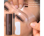 Eyebrow Stamp Stencil Kit Adjustable Perfect Shape Brow Powder Makeup Light Brown