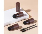 Eyebrow Stamp Stencil Kit Adjustable Perfect Shape Brow Powder Makeup Dark Brown