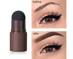 Eyebrow Stamp Stencil Kit Adjustable Perfect Shape Brow Powder Makeup Light Brown