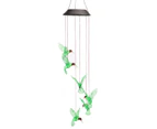 Solar Powered LED Hummingbird Wind Chime