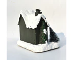 Luminous LED Light Snow House Display Mold Home Christmas Decor Ornament Gift-B