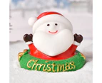 Christmas Figurine Eco-friendly Cartoon Design Exquisite Resin Christmas Micro Landscapes Ornament for Decoration-8#