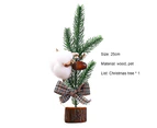 Artificial Christmas Tree Everlasting Exquisite Wood Versatile Desk Decor Christmas Tree for Home-4#