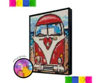 Diy Photobrick Mosaic Art - Combi Volkswagen Colorful 2x2 Boards