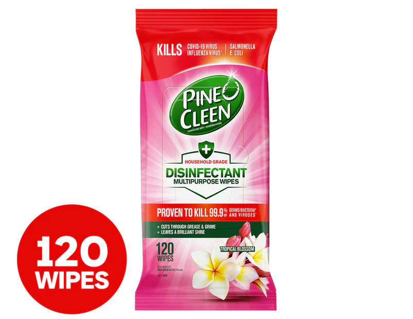 Pine O Cleen Disinfectant Wipes Tropical Blossom 120pk