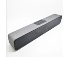 DTMMQQQ PC Speaker Soundbar,Powerful Stereo Mini Soundbar Speaker for DesktopGrey