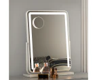 EMBELLIR Makeup Mirror 40x50cm Hollywood Vanity with LED Light Strip Rotation