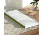 Giselle Bedding Foldable Mattress Folding Foam Trifold Green