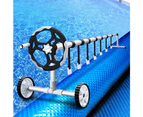 Aquabuddy Pool Cover 500 Micron 10x4m Swimming Pool Solar Blanket 5.5m Roller Blue