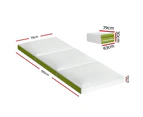 Giselle Bedding Foldable Mattress Folding Foam Trifold Green